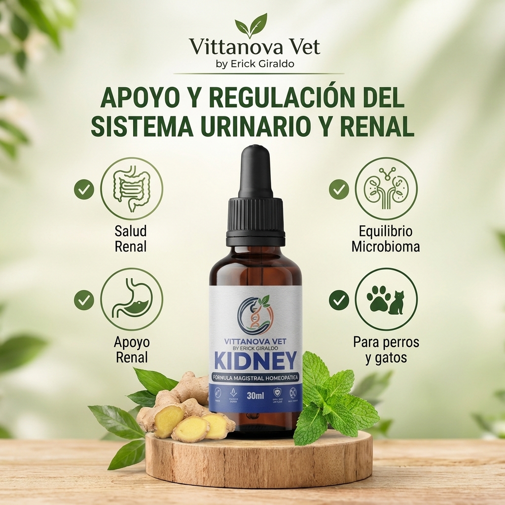KIDNEY - Soporte Renal y Eliminación Gotas 30 ml | Vittanova Vet - Vista 1